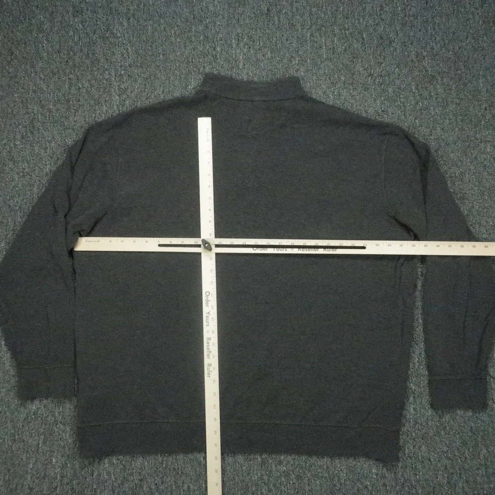 Polo Ralph Lauren Sweater Mens‎ XXL Tall Charcoal Gray Quarter Zip Pullover 2XLT